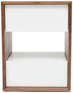 Lacquered White; Walnut / Walnut; Lacquered White color