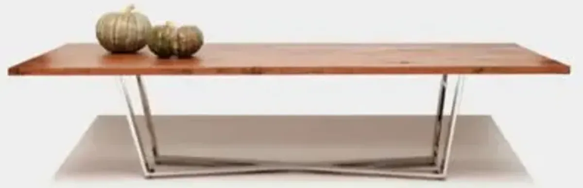 GAX X Dining Table, Stainless Steel Base