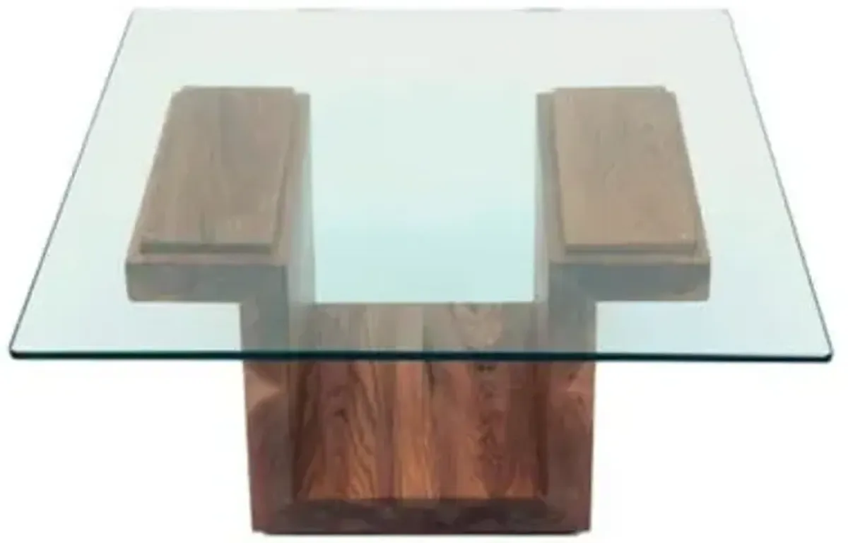 SQG28 Square Glass Top Table