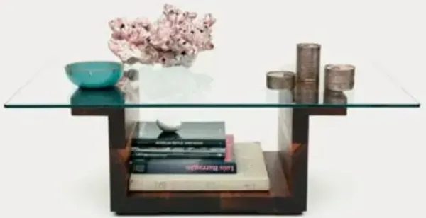 SQG42 Rectangular Glass Top Table