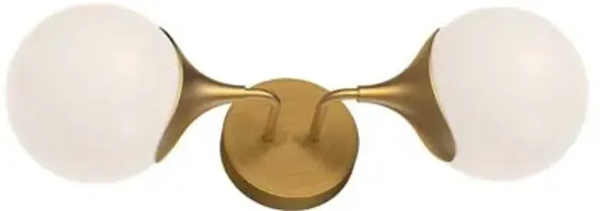 Nouveau 2 Light Wall Sconce