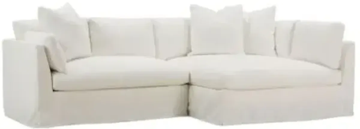 Liora 2-Piece Slipcover Sectional Sofa