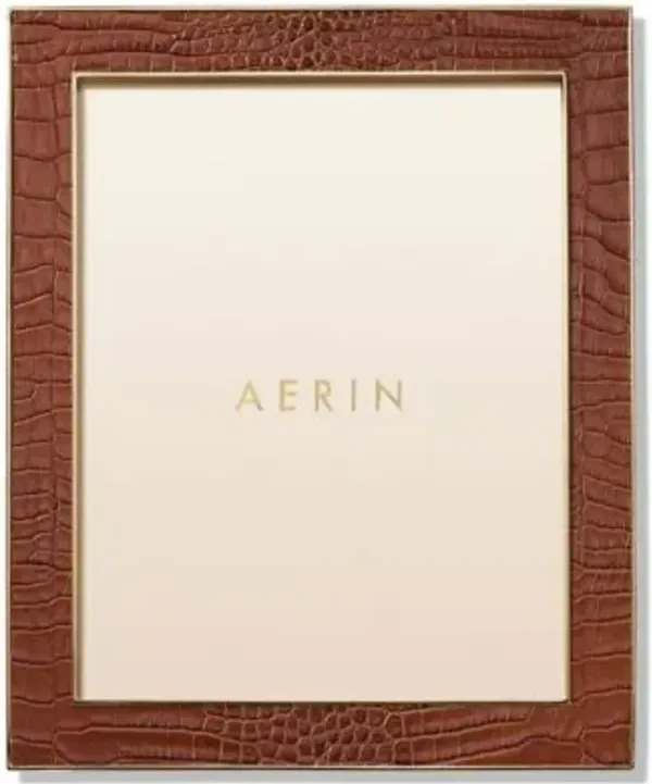 Classic Croc Leather Photo Frame