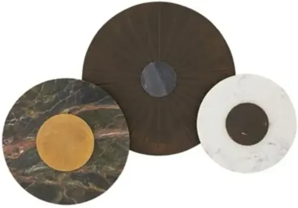 Rhodes Wall Plaques, Set of 3