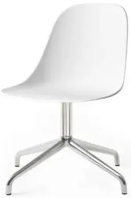 White / Polished Aluminium Swivel Return color