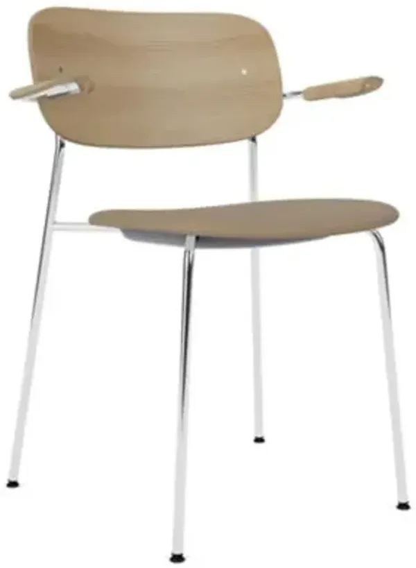 Co Armchair, Partially Upholstered