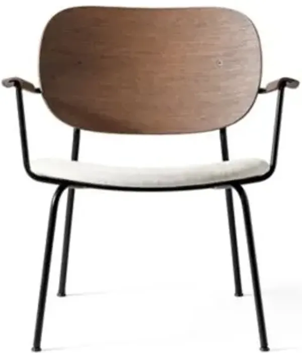 Co Lounge Chair, Partially Upholstered