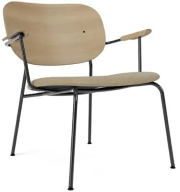 Co Lounge Chair, Partially Upholstered