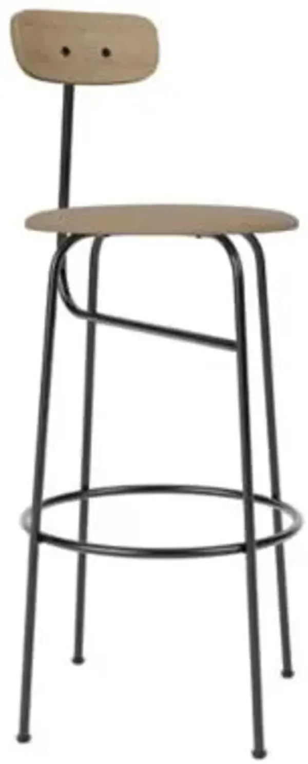 Afteroom Bar / Counter Chair, Upholstered Seat