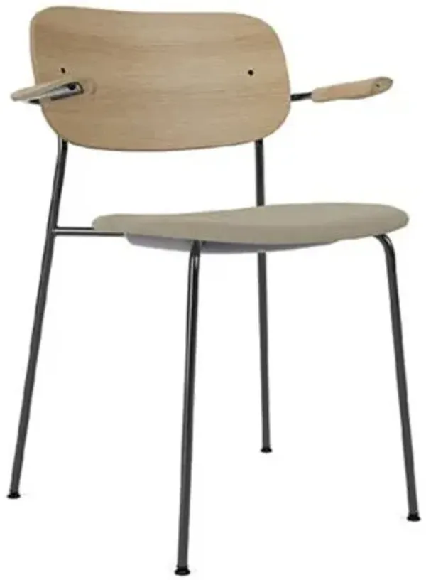 Co Armchair, Partially Upholstered