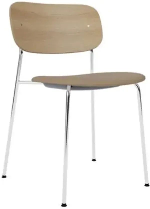 Co Side Chair, Partially Upholstered
