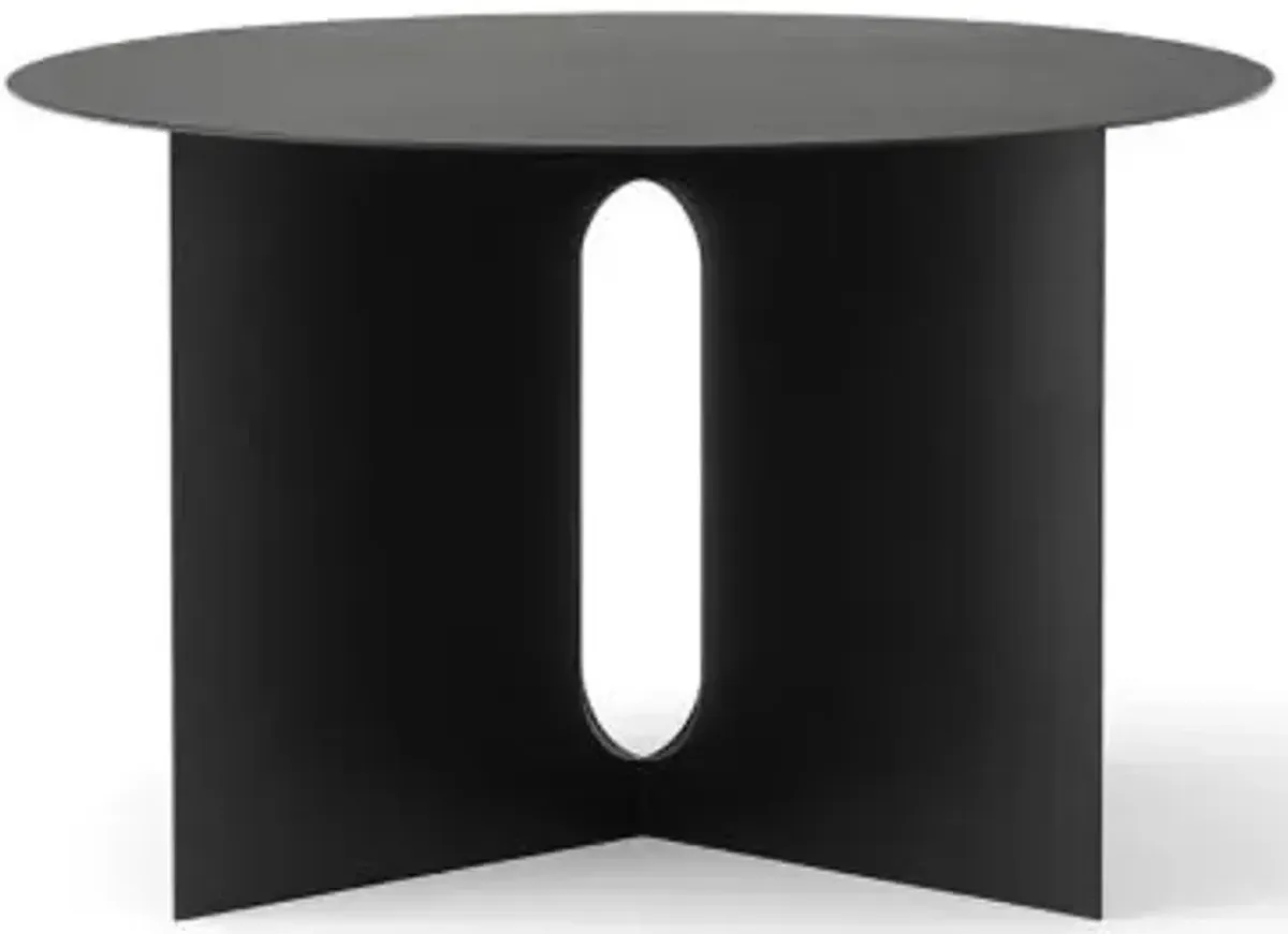 Androgyne Metal Side Table, Wide, 25-Inch
