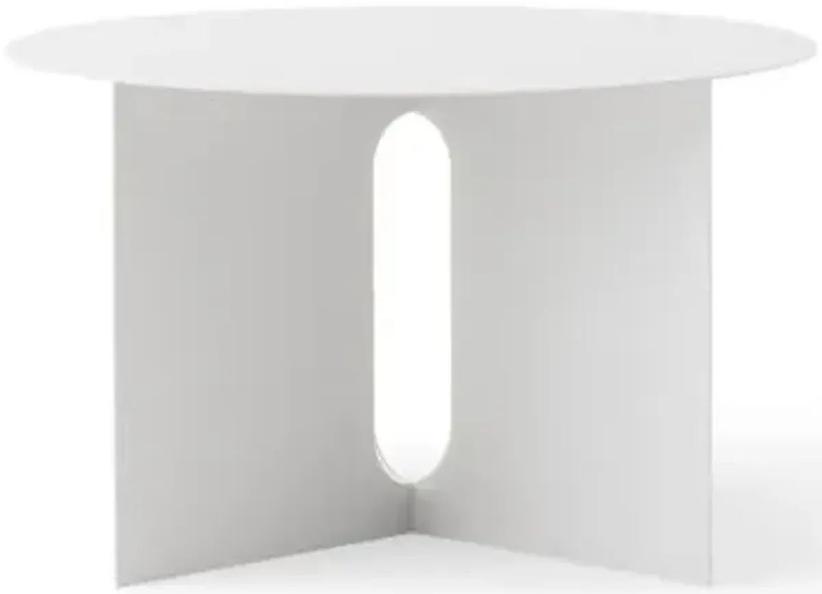 Androgyne Metal Side Table, Wide, 25-Inch