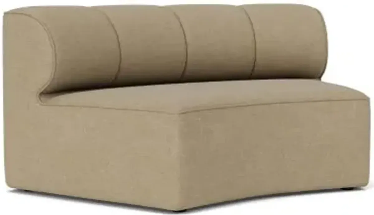Seamline Modular Concave Open Section Sofa