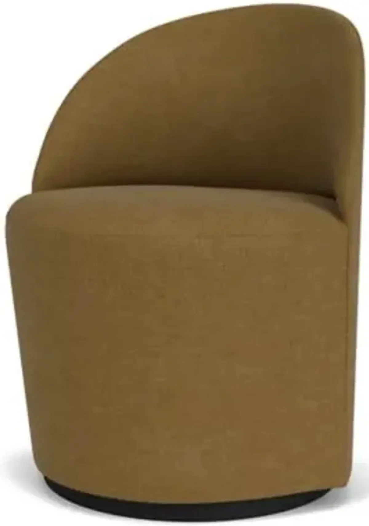 Tearoom Swivel Side Chair with Return