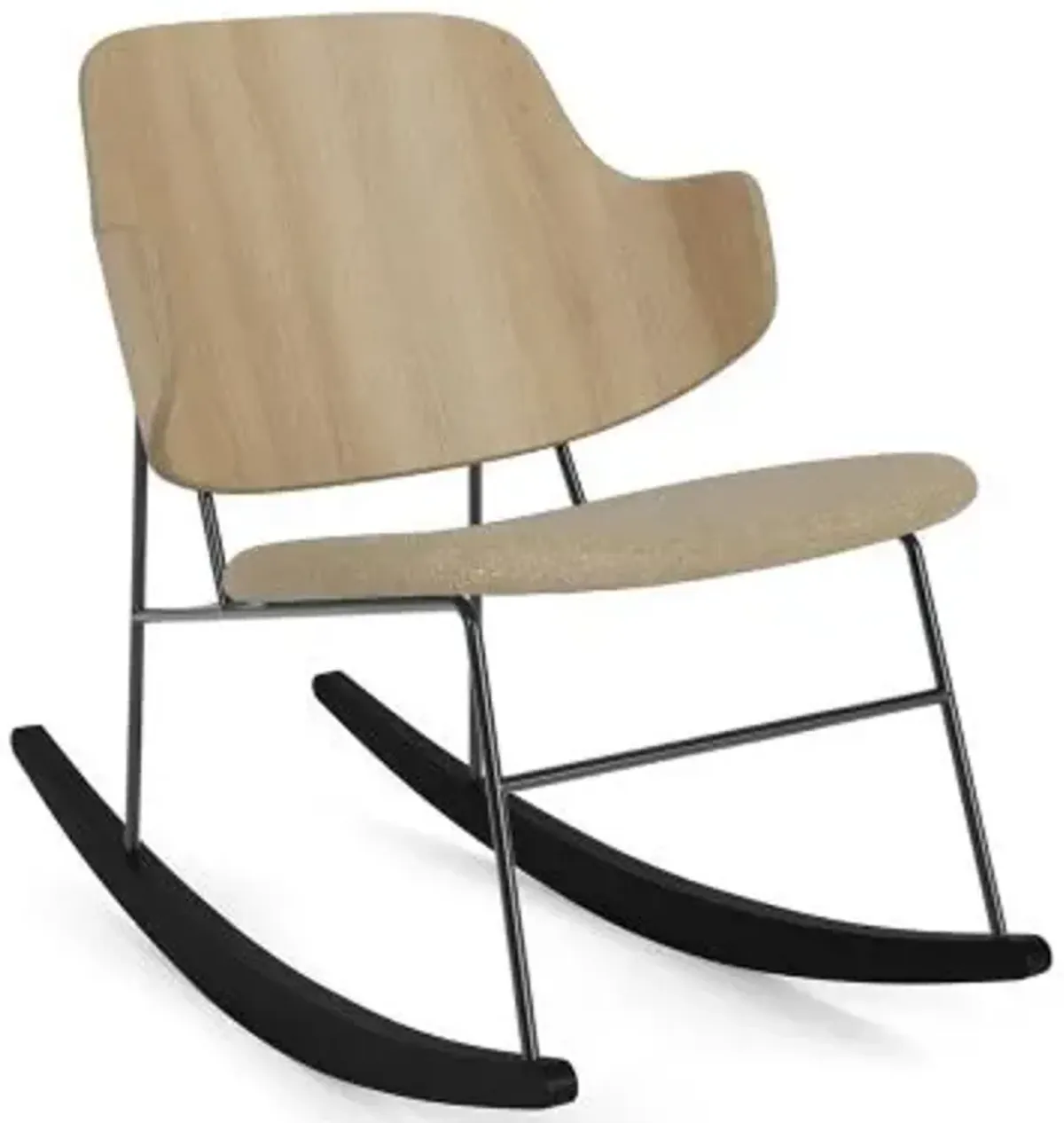 The Penguin Upholstered Seat Rocking Chair