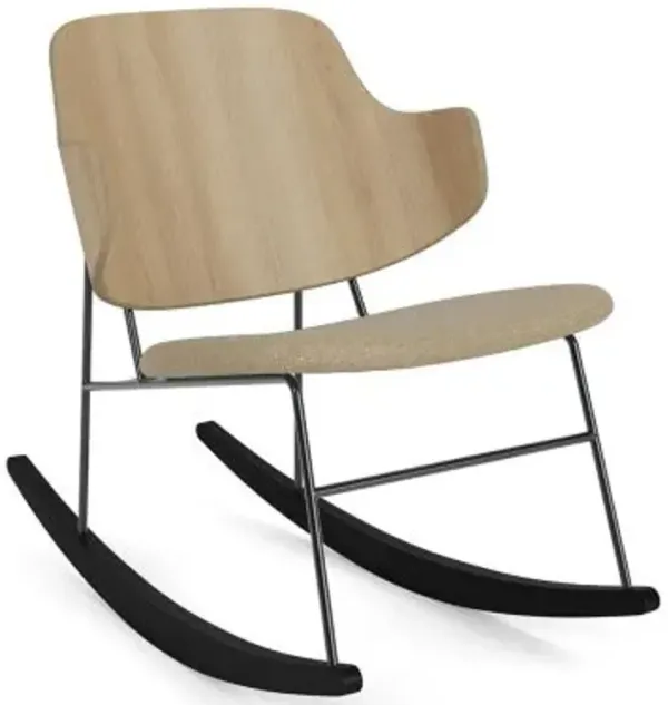 The Penguin Upholstered Seat Rocking Chair