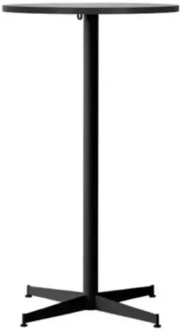 Black with Black Oak Veneer / Powder Coated Steel color