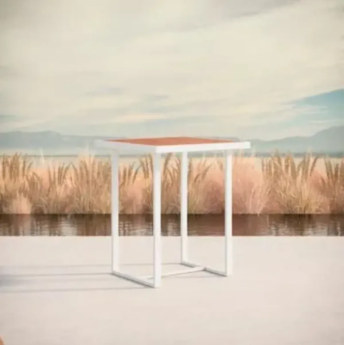 Pavia 35" Outdoor Bar/Counter Table