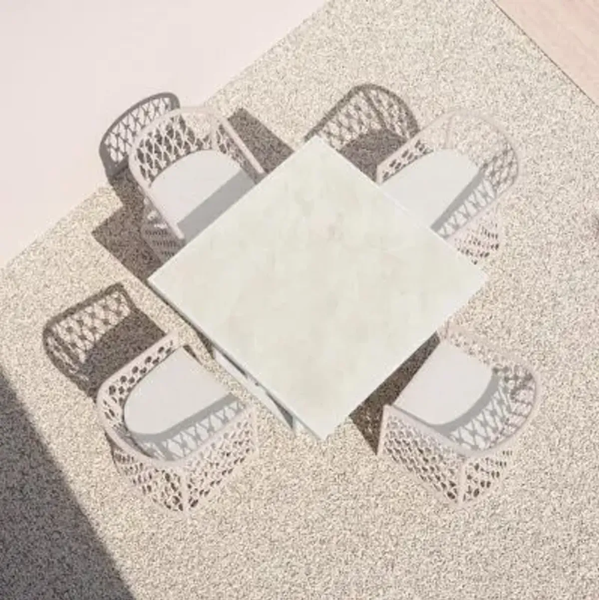 Pavia Dekton Square Outdoor Dining Table