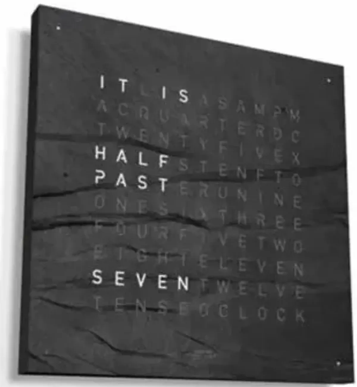 EARTH 45 CREATOR´S EDITION METAMORPHITE Wall Clock With Black Body