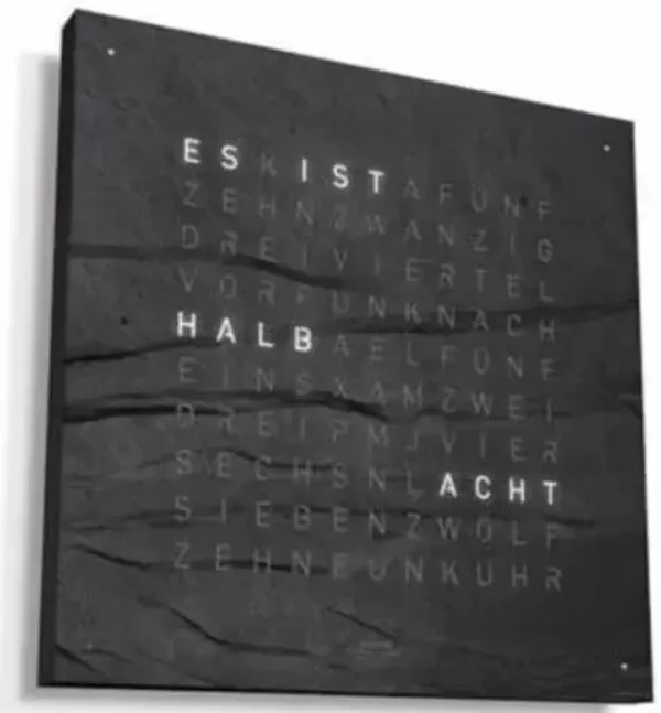 EARTH 45 CREATOR´S EDITION METAMORPHITE Wall Clock With Black Body