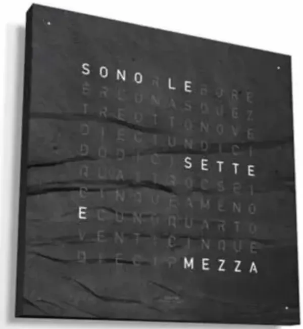 EARTH 45 CREATOR´S EDITION METAMORPHITE Wall Clock With Black Body