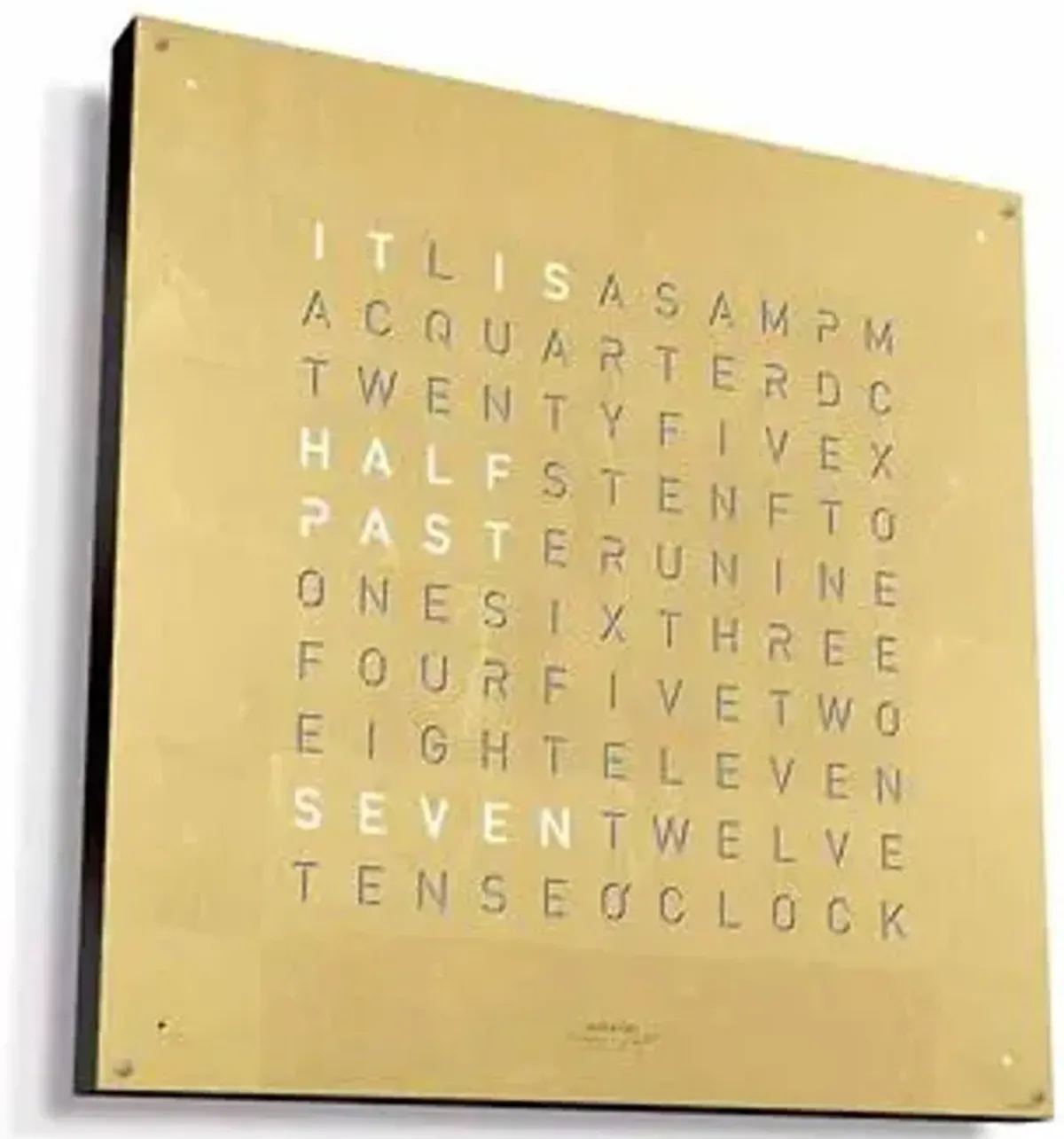 EARTH 45 CREATOR´S EDITION GOLD Wall Clock With Black Body