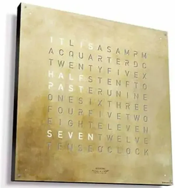 EARTH 45 CREATOR´s EDITION GOLD Wall Clock With Black Body