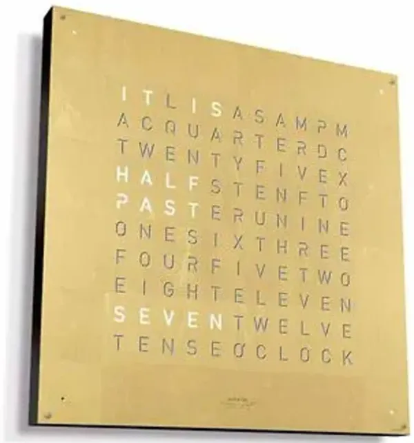 EARTH 45 CREATOR´S EDITION GOLD Wall Clock With Black Body