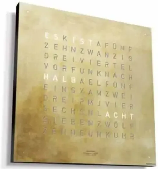 EARTH 45 CREATOR´S EDITION GOLD Wall Clock With Black Body