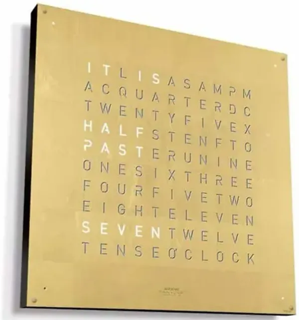 EARTH 45 CREATOR´s EDITION GOLD Wall Clock With Black Body