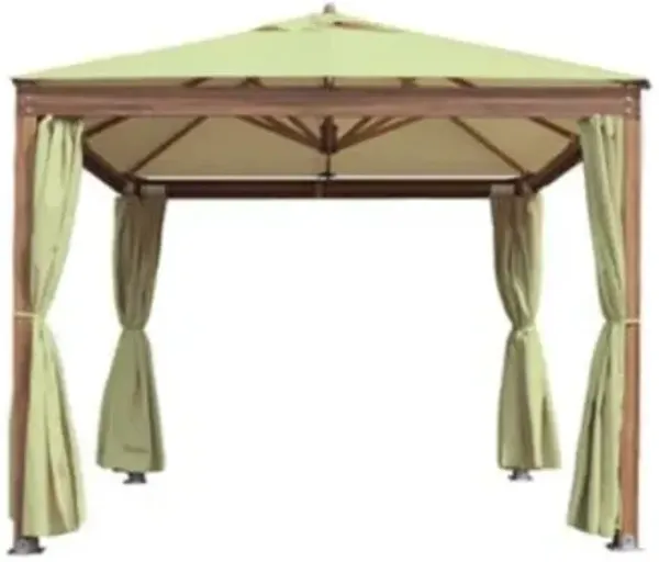 Alize Square Pavilion With Curtains