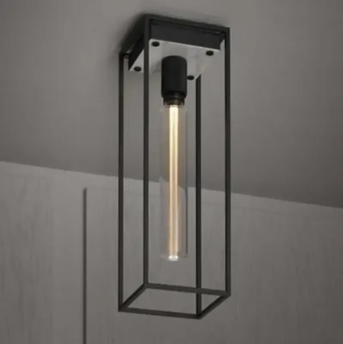 Caged Large Flushmount