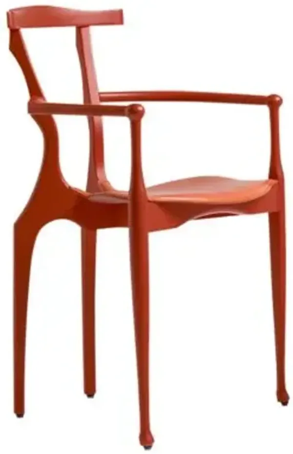 Gaulino Dining Armchair with Leather Seat