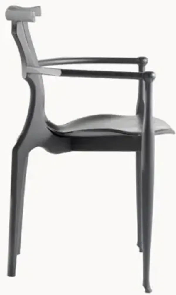 Gaulino Dining Armchair with Leather Seat