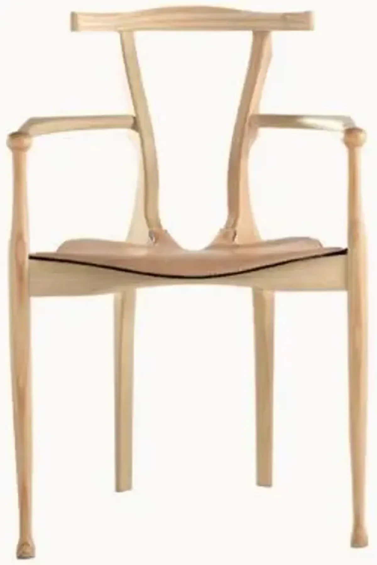 Gaulino Dining Armchair with Leather Seat