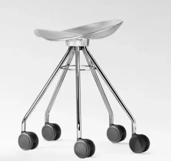 Jamaica Swivel Mini Stool with Wheels