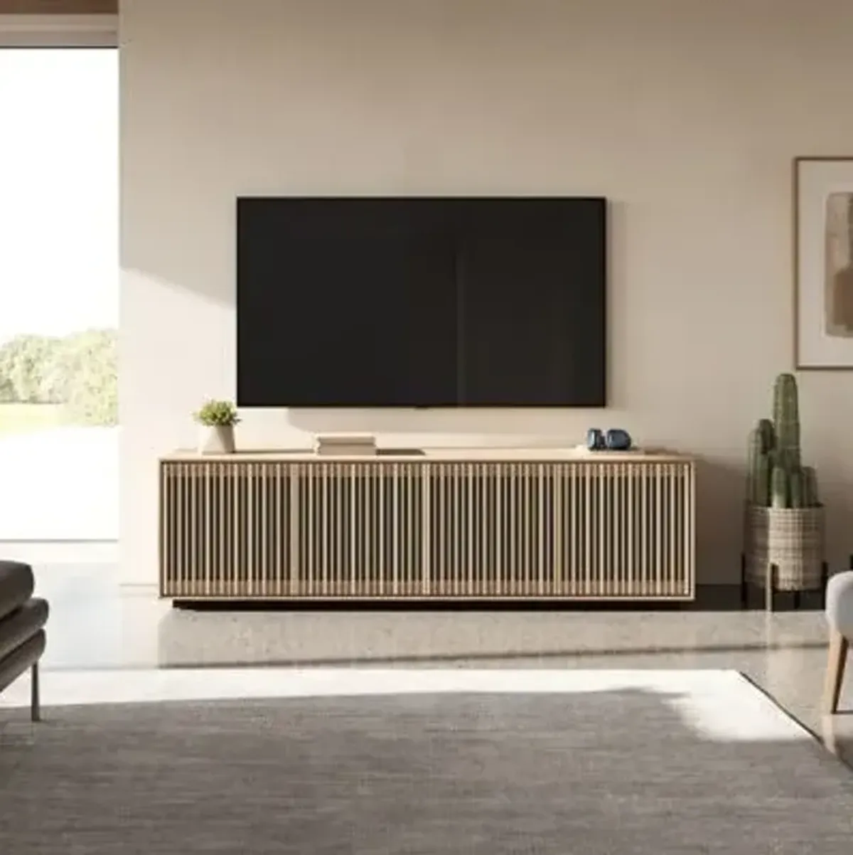 Profile 4-Door Media Storage Cabinet