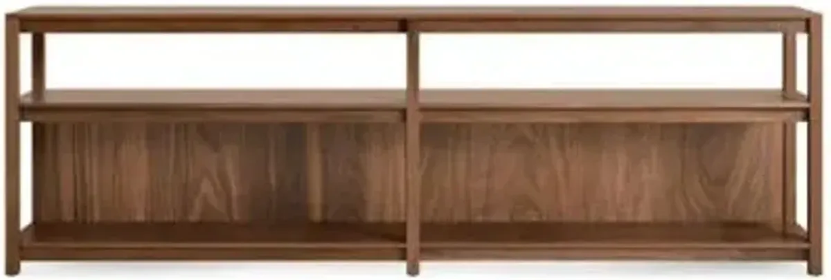 Open Plan Long and Low Bookcase