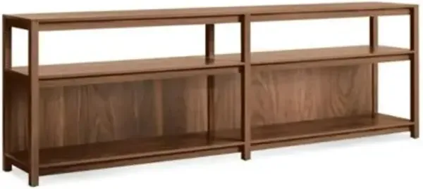 Open Plan Long and Low Bookcase