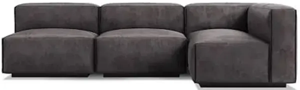 Cleon Medium Leather Sectional Sofa