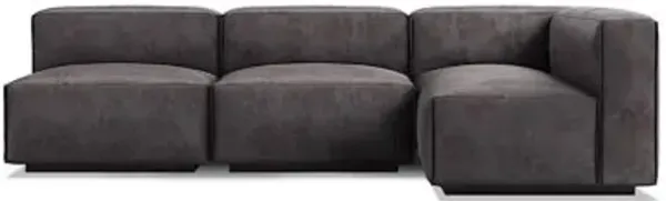 Cleon Medium Leather Sectional Sofa