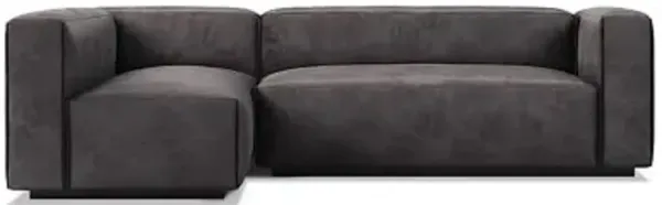 Cleon Small Leather Sectional Sofa