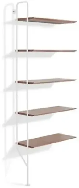 Walnut / White Finish; Powder Coated color