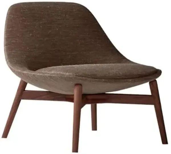 Chiara Wood Base Lounge Chair