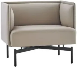 Elan Buckskin Leather / Polished Stainless Steel color