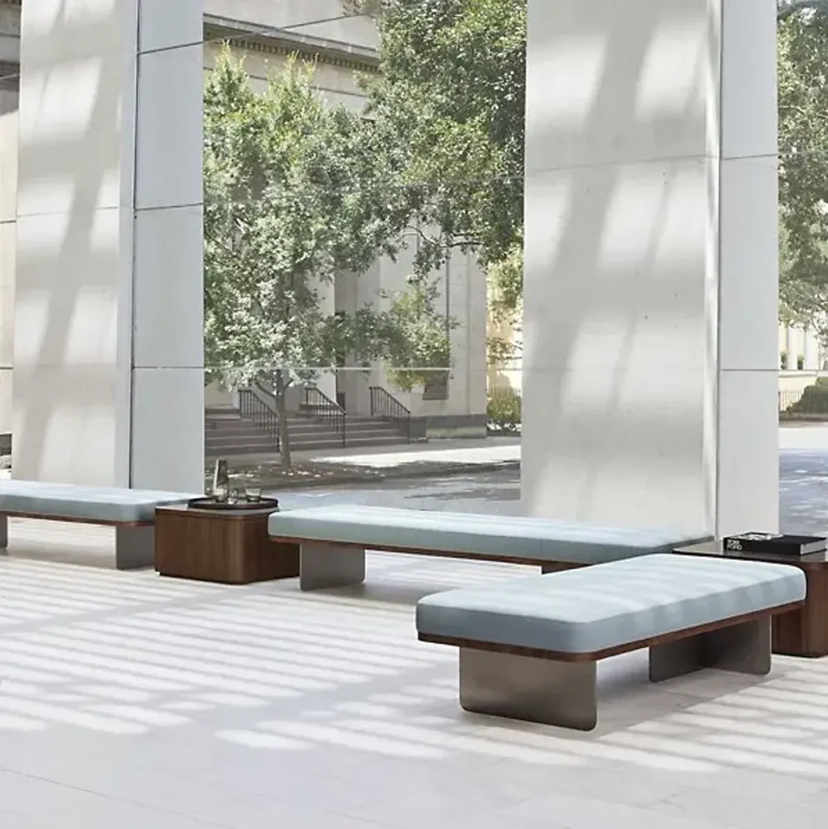 Elevation Fin Base Bench