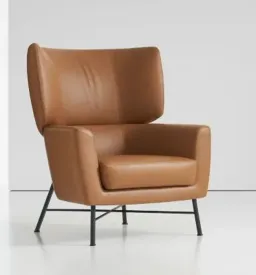 Elan Buckskin Leather / Walnut color