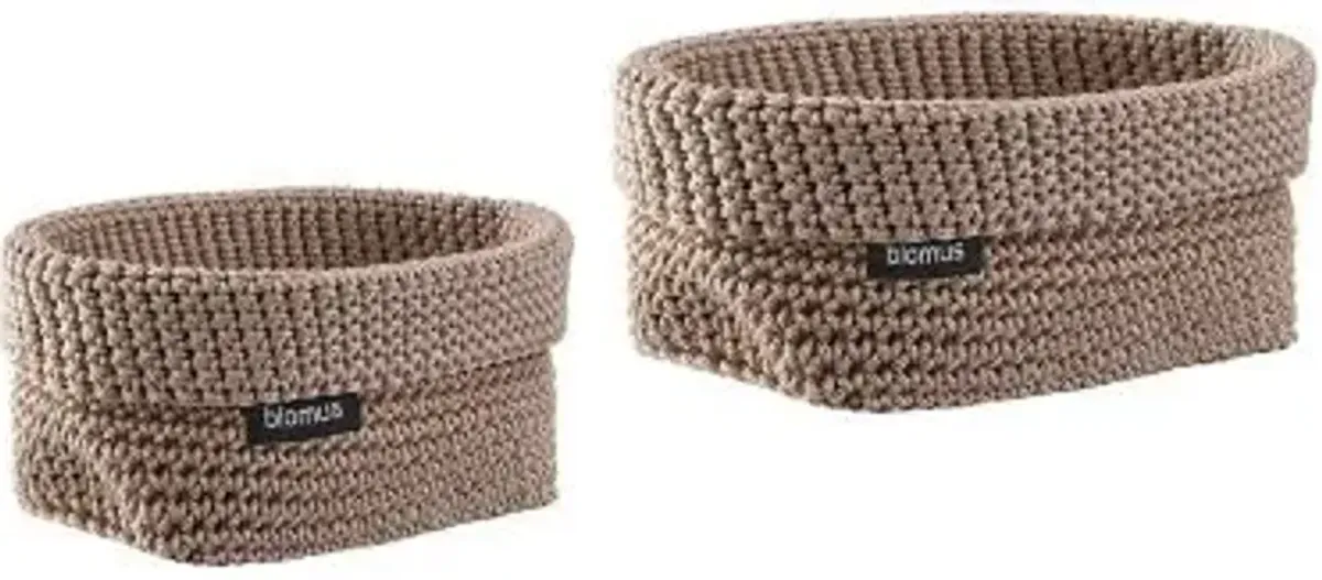 Tela Crochet Storage Basket, Set of 2
